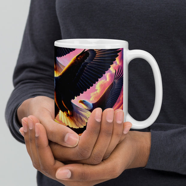 White glossy mug - From Sea To Shining Art