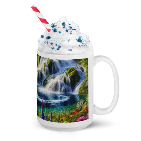 White glossy mug - From Sea To Shining Art