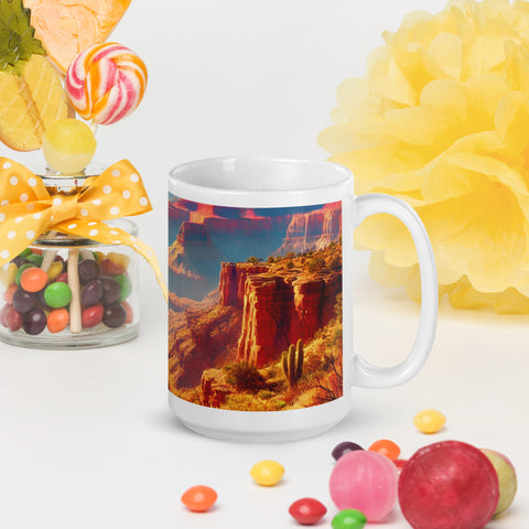 White glossy mug - From Sea To Shining Art