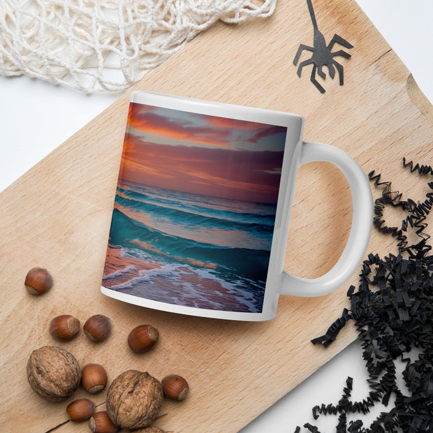 White glossy mug - From Sea To Shining Art