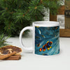 Sunbeams Beneath the Waves White glossy mug - From Sea To Shining Art