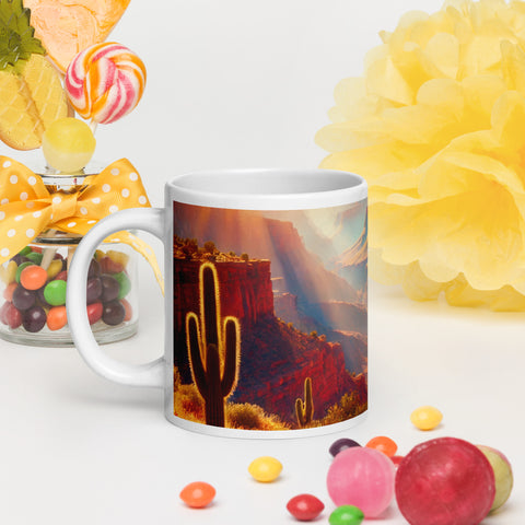 White glossy mug - From Sea To Shining Art