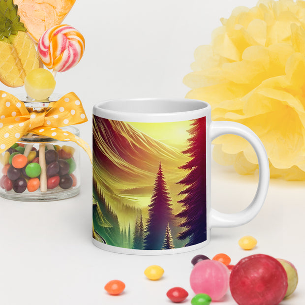 White glossy mug - From Sea To Shining Art